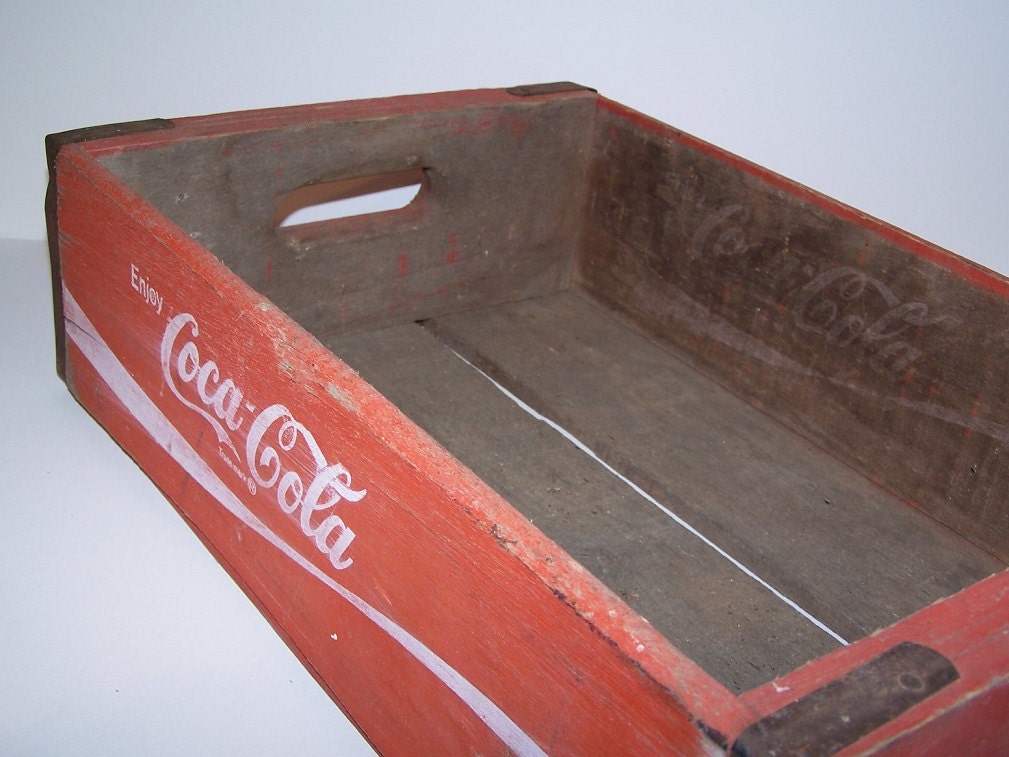 Wood CocaCola Crate Collectible Home Decor Storage