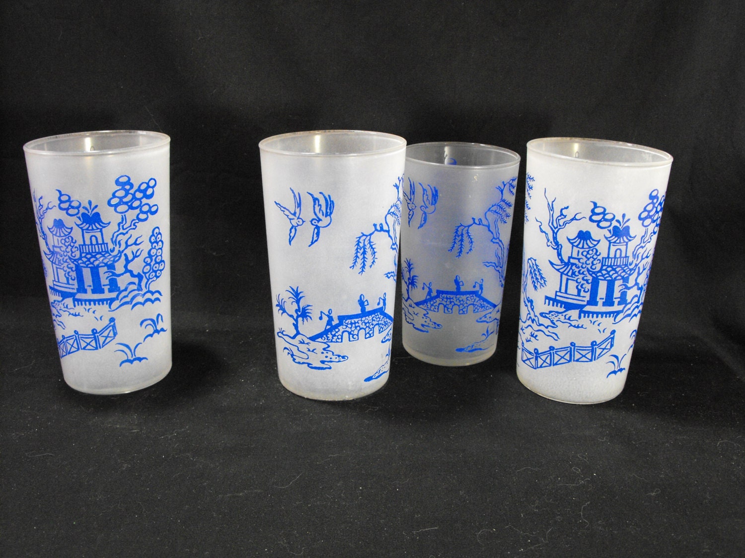 Blue Willow Drinking Glasses Blue Willow Drinking Glasses