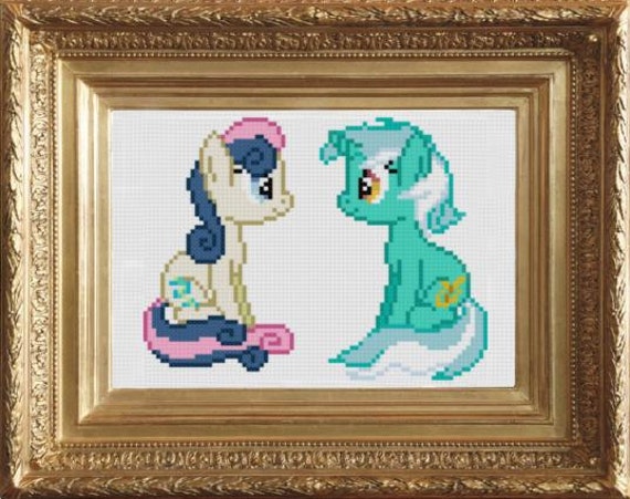 PDF Pattern - My Little Pony Friendship is Magic - Bon Bon and Lyra