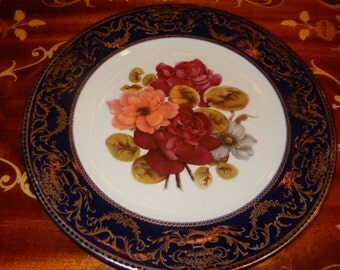 FLORAL TRANSFER WARE Plate