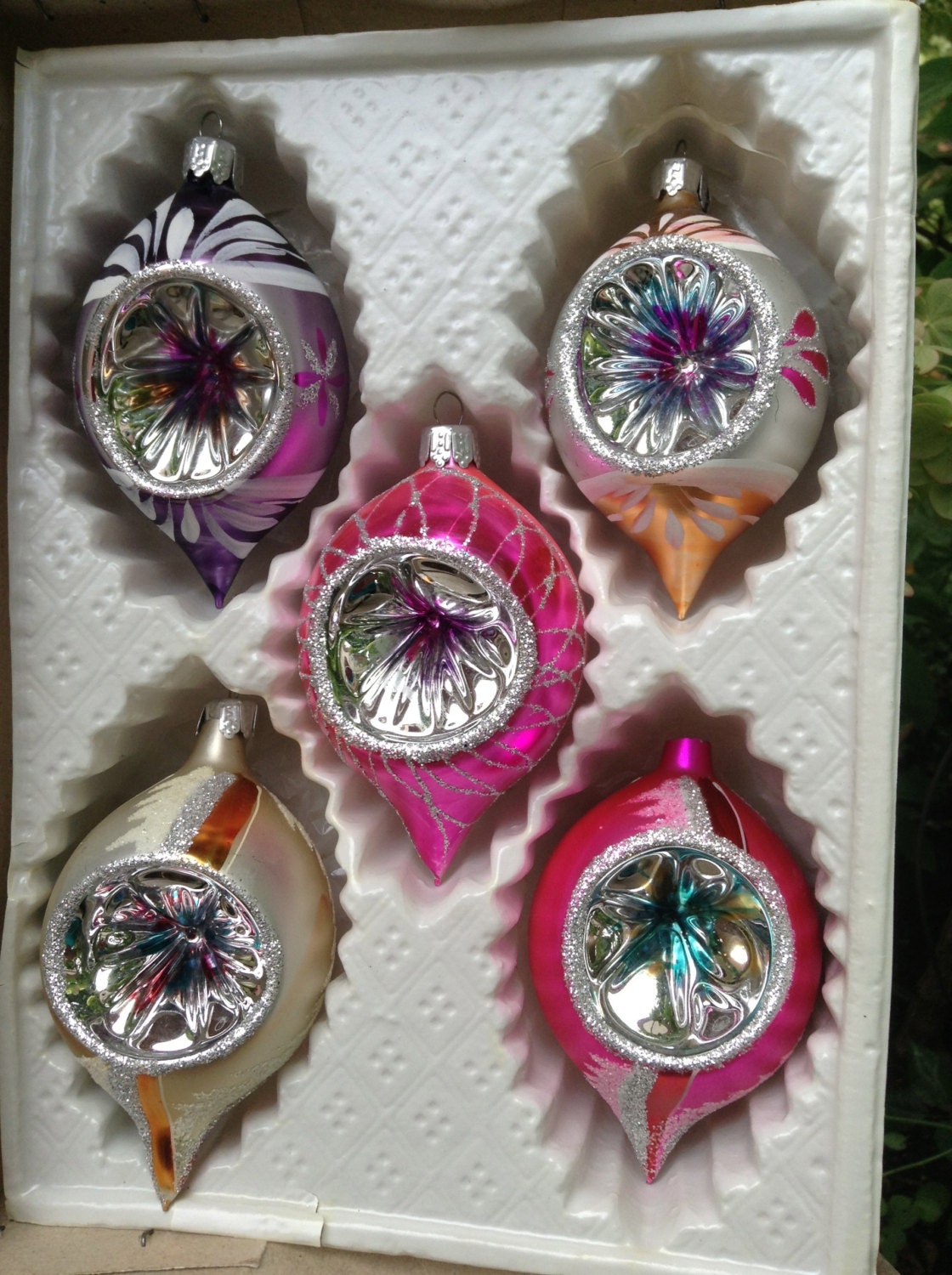 Hand Painted Romanian Christmas Glass Ornaments for the