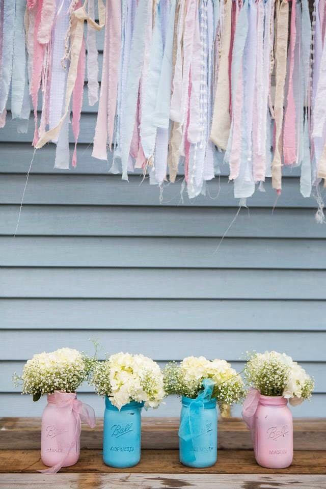 Fabric Streamer Garland for Baby Shower or by
