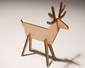 Wooden reindeer | Etsy