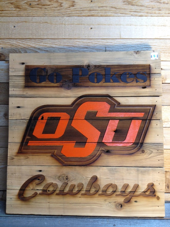 OSU GO POKES Cowboys 23 x 23 approx. Item 701