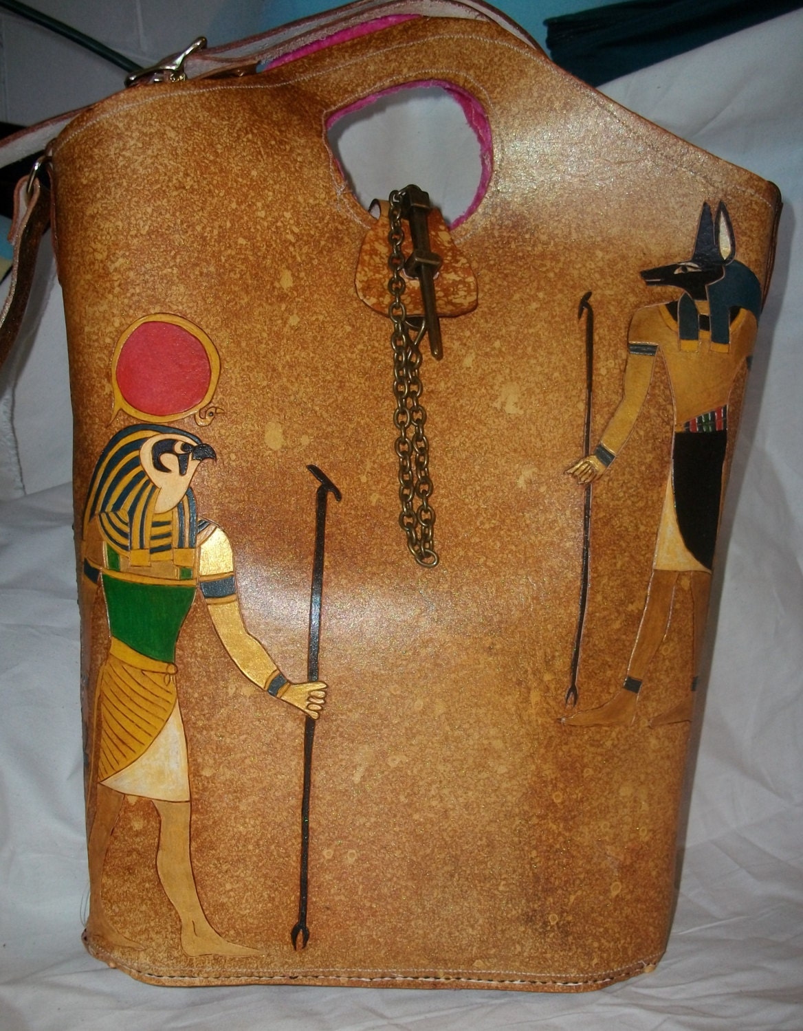Egyptian Bag by LeatherKnightmare on Etsy