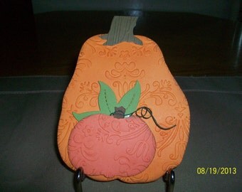 Big Orange Pumpkin Thanksgiving Card