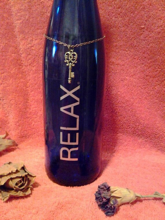 relax wine bottle