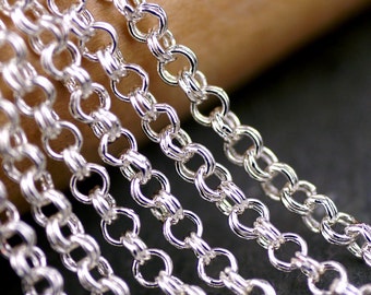 Double rolo chain | Etsy