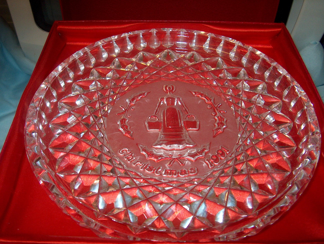 Vintage Waterford Crystal Plate 1991 12 Days of Christmas