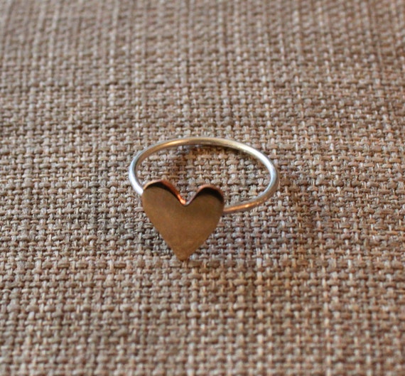 Items similar to Heart of Gold Ring on Etsy