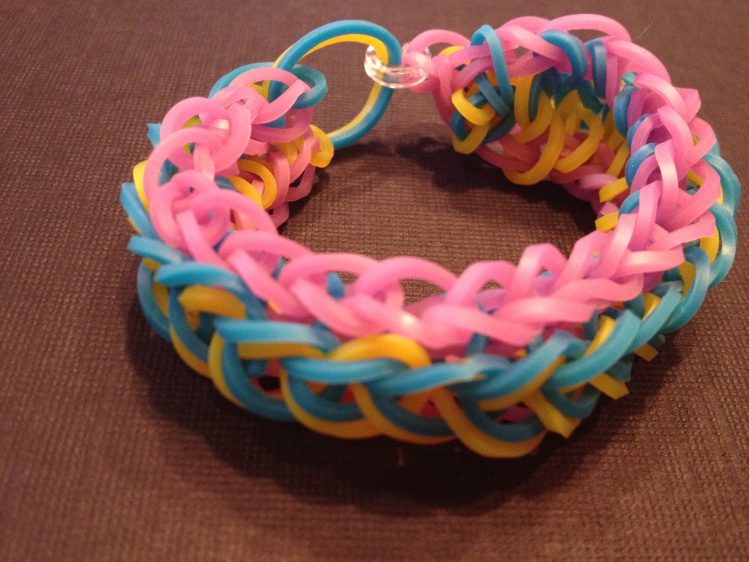 Rainbow Loom Bracelet Raindrop Pattern Double Loom