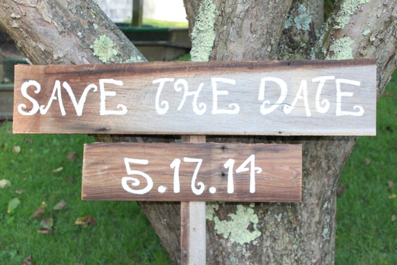 Rustic Save The Date Signs 3