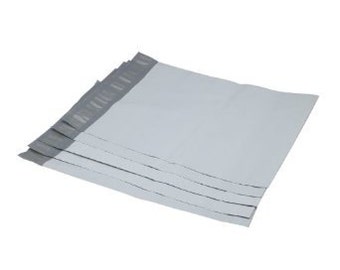10 Extra Large 14.5 x 19" White Flat Poly Mailers, Self Sealing, Shipping Bags, Plastic Mailing Bags, Shipping Supplies, Shipping Envelope