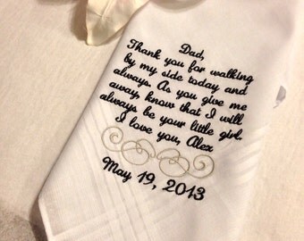 Father of the bride handkerchief