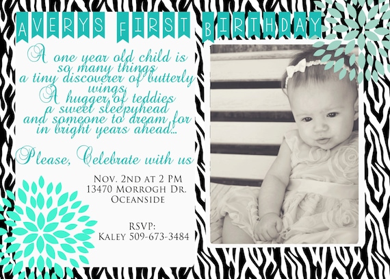 First Birthday Rhymes For Invitations 3