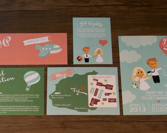 Destination Wedding Invitation Suite