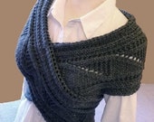 Knitting Pattern Knit Sweater cowl Vest  Waistcoat pattern PDF Pattern in ENGLISH ONLY