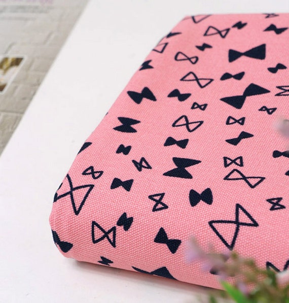 Canvas Cotton Fabric Ribbon Pink By The Yard by FabricBonita