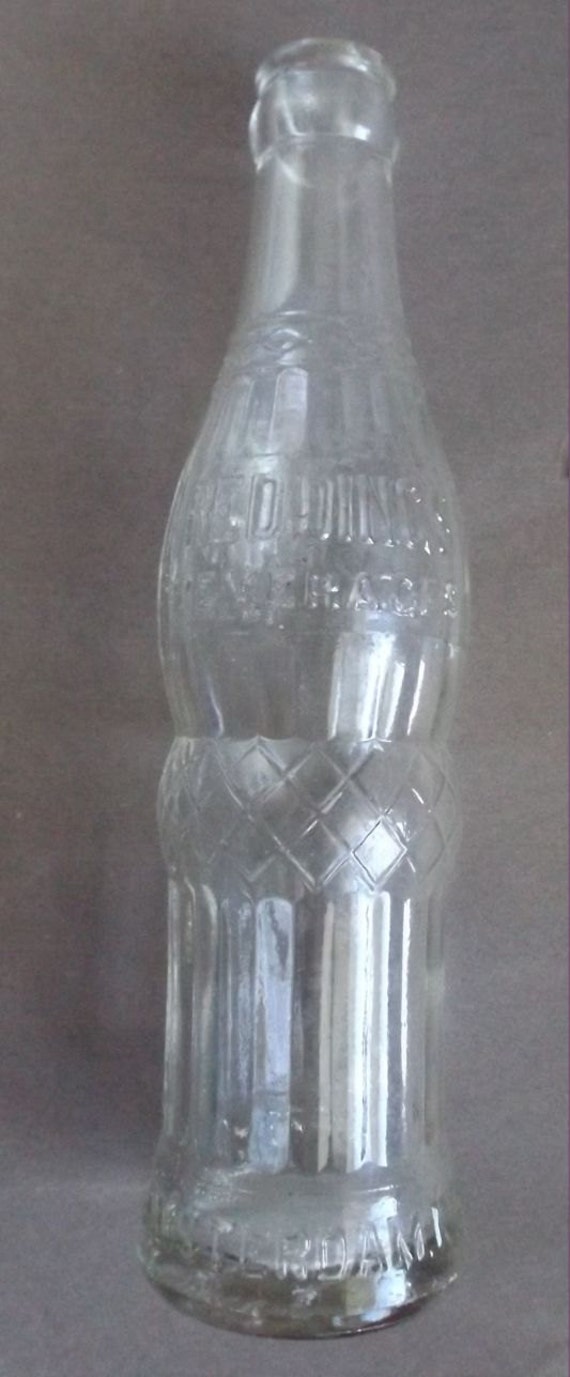 Download Vintage Antique heavy clear Glass Soda Bottle 1940s 1950s 7 Yellowimages Mockups
