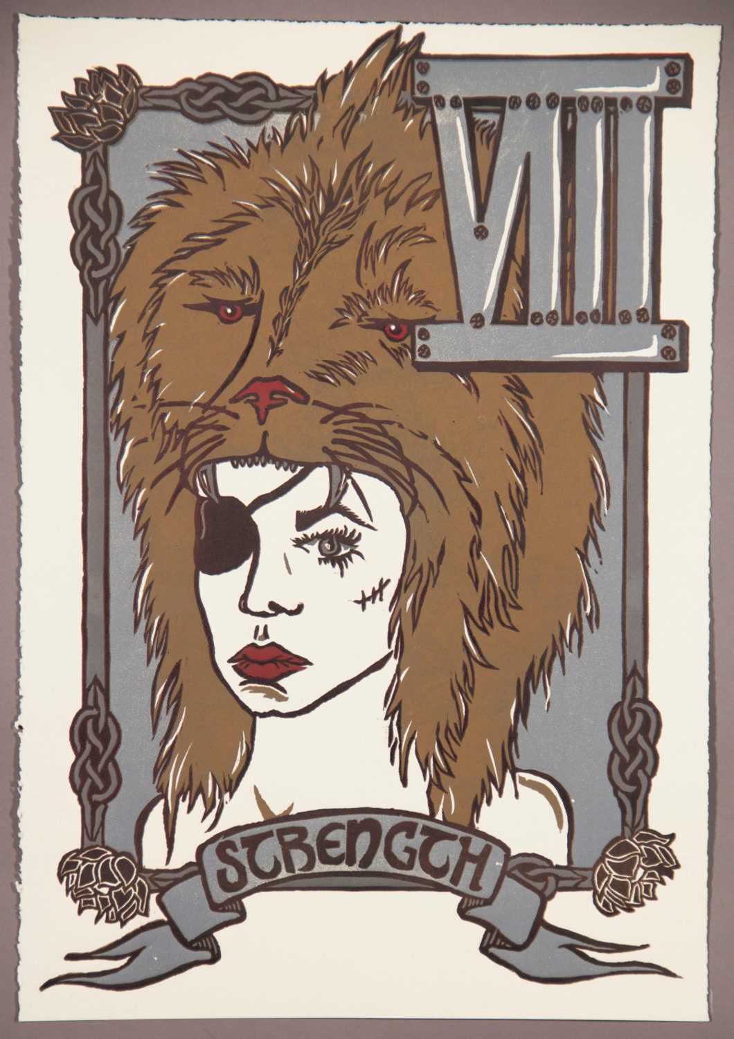 Strength: Tarot Card Print