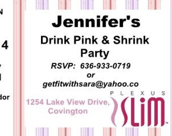 Plexus Slim Party Event Ticket Invitations Printable Digital PDF file ...