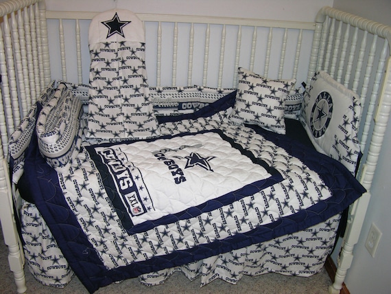 New Nursery Bedding m/w Dallas Cowboys Fabric