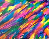 Color Splatter Crayon Art