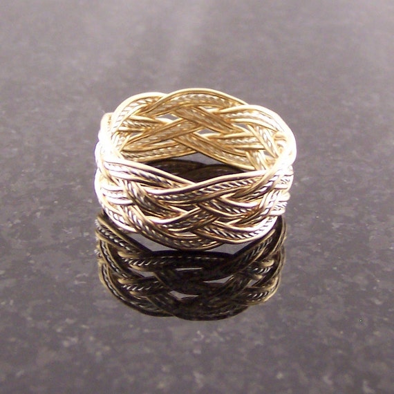 Gold-Fill Wire with Sterling Silver Wire Rope by CelticMysterium