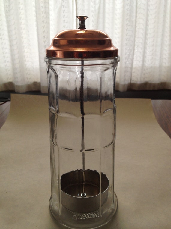 GEMCO Old Fashioned Copper Top Straw Dispenser by HumbleHomeRacine