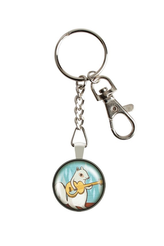 KEYCHAIN squirrel keychain for him cute keychains for men