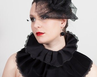 Lace Rose Hat, Gothic, wedding