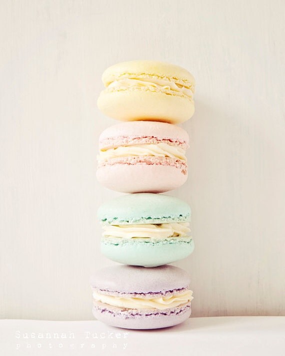 Pastel macaron photograph kitchen decor pastel pink pale