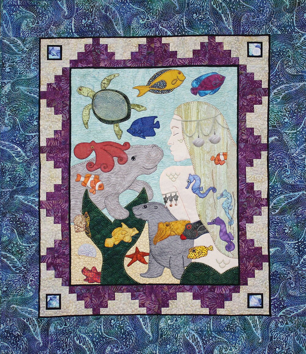 Miss Mermaid Quilt Six Patterns Block of the Month