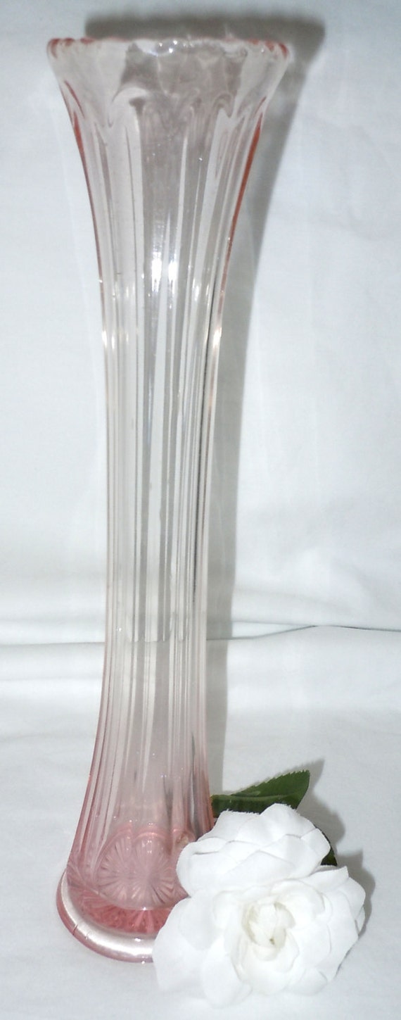 pink glass vases antique