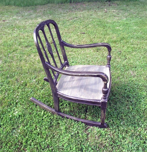 Items similar to 40s Rocking Chair Vintage French Provincial Style