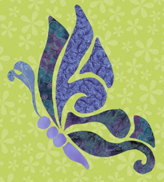 items similar to freestyle butterfly fabric applique