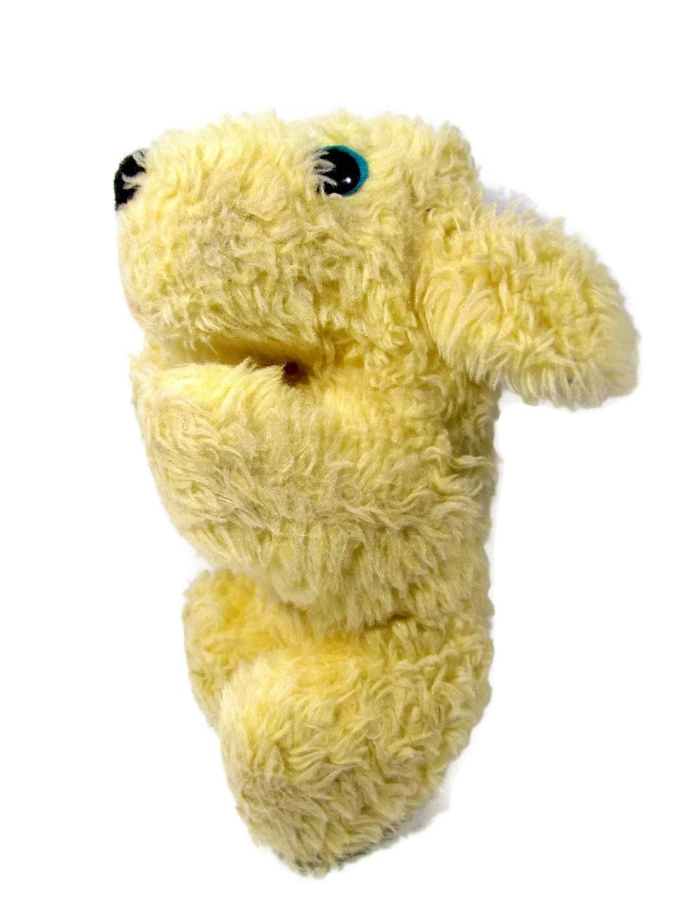 yellow stuffed dog