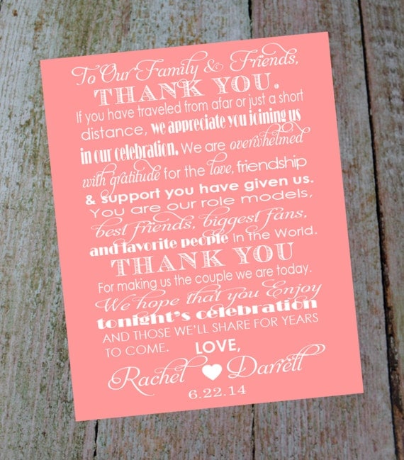 Items similar to Custom Wedding Thank You Card with Bride