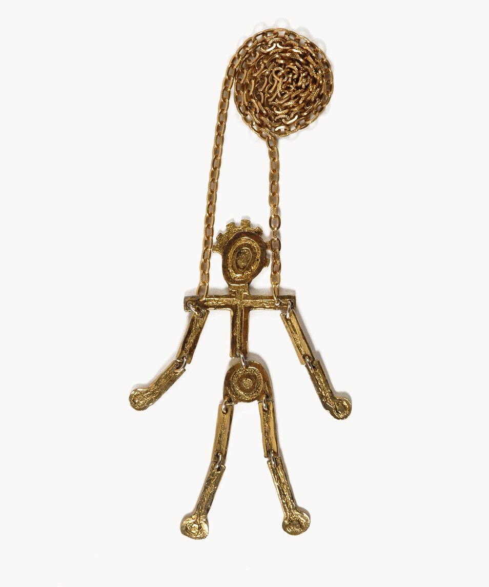 MR. WE Man Pendant Necklace Articulated PUPPET