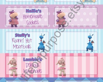 Doc McStuffins Birthday Party Food Tags
