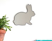 Rabbit Mirror / Handmade Wall Mirror Easter