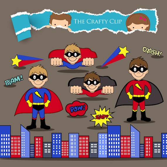 superhero clipart etsy - photo #15