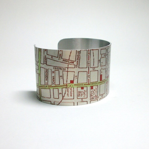 charlotte gifts nc unique Cuff Thoughtful NC North Bracelet Charlotte Gift Map Unique Carolina