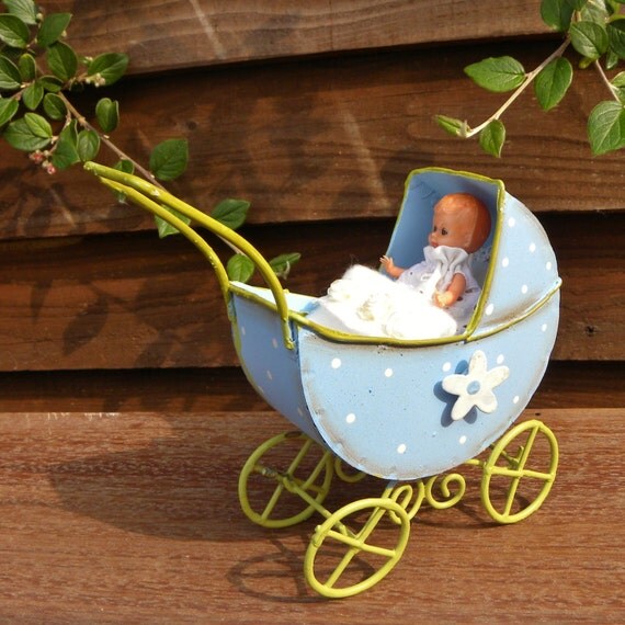 blue pram toy