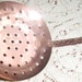Vintage Copper and Brass Strainer Spoon Ladle Kitchenalia