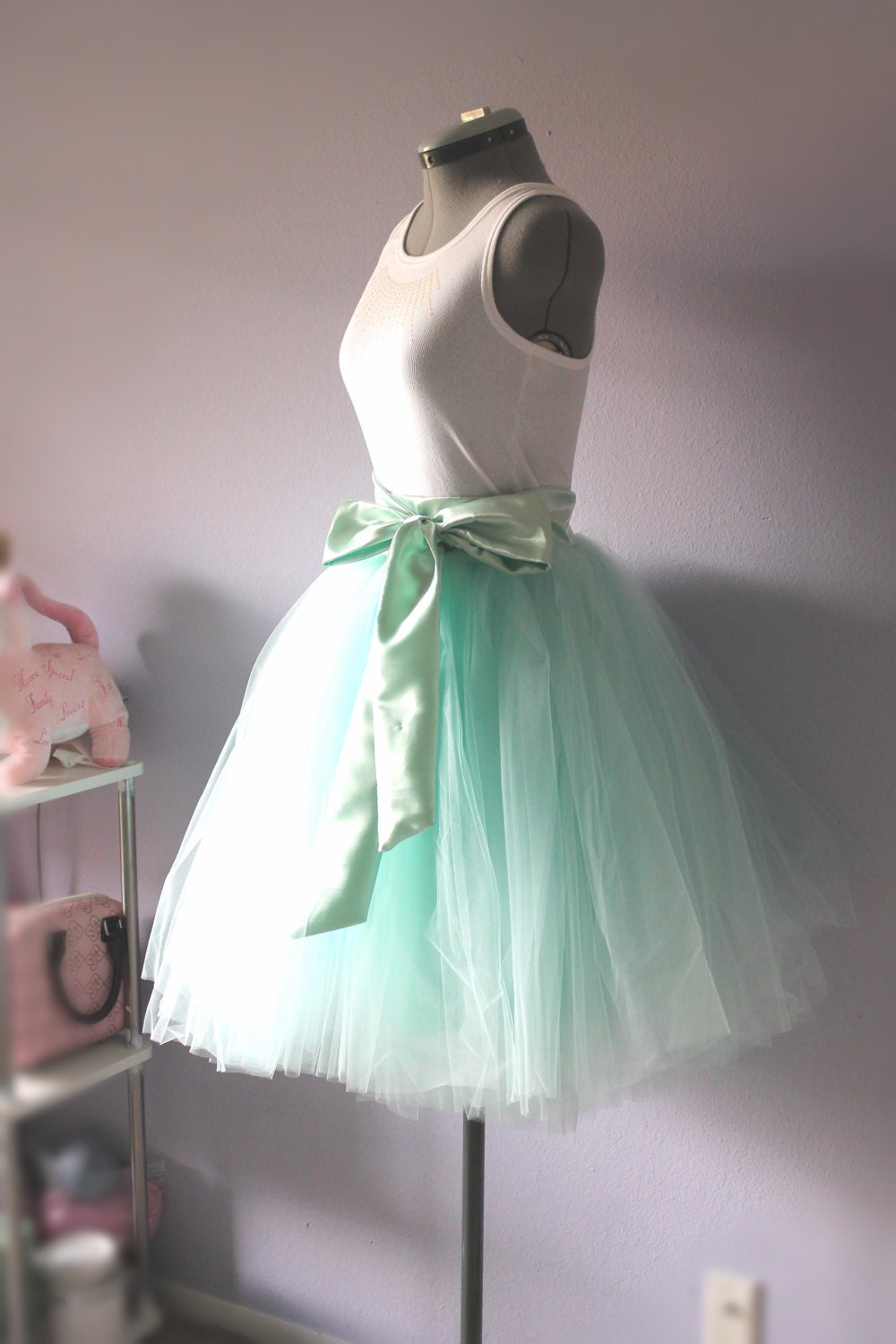 Mint Green Tulle Skirt Tutu Skirtmade To Your Size 7645