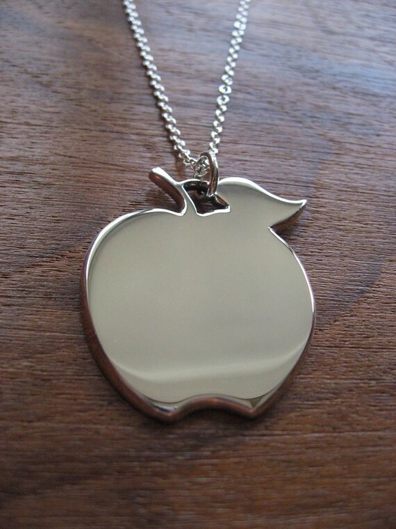 Handmade Apple Pendant Necklace