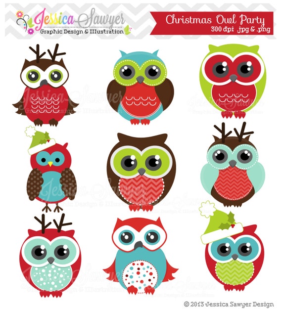 clip art christmas owl - photo #45