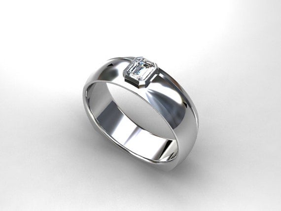 Mens wide band wedding rings