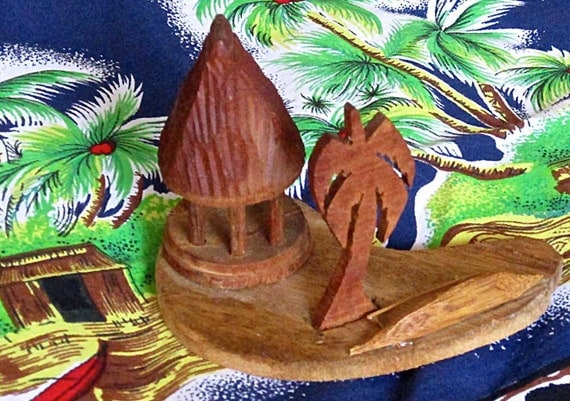 miniature wood carving samoan house hand carved wooden